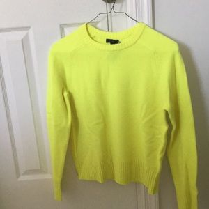 Jcrew neon yellow sweater
